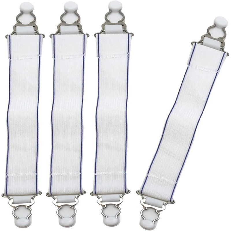 Blue Magic Waterbed Elastic Sheet Straps with Non-Slip Fasteners