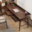 Bureau haut de gamme en bois de noyer massif à 3 tiroirs-1870821773