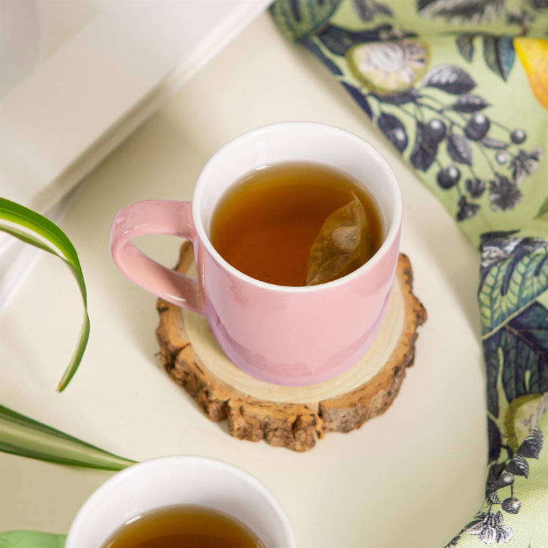 Argon Tableware - Coloured Coffee Mugs, Pink