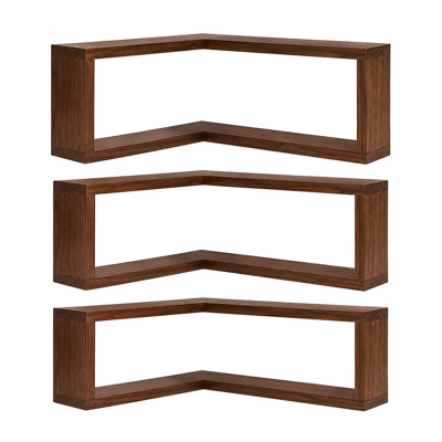 3 pack Wooden Single Wall Shelf、Wall Shelves、Floating Shelves, Wall Decoration Display Rack、Wooden Shelving，DIY Wall Decor Display Rack