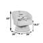 Fauteuil demi-tonneau rembourré pivotant-880815038