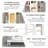 4-Tier All-Steel Rotating Bookshelf With 360° Wheels, Large Size Sturdy & Spacious Book Rack-727359084
