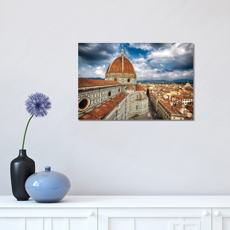 Dome of the Basilica of Saint Mary of the Flower, Florence, Tuscany, Italy 1 Piece Wrapped Canvas Wall Art