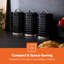 GEEPAS Argyle 3-Piece Tea Coffee Sugar Canisters Set | 1.3L Airtight Durable Carbon Steel Material Lids & Body | Kitchen Storage Canisters Keeps Contents Fresh Aromatic & Flavourful-116734153