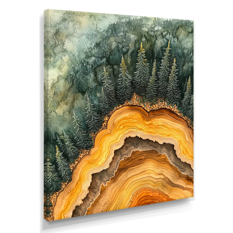 Ghiyath - paysages, reproduction d'art sur toile, Toile tendue, Ne s’applique pas, H 20 po x l 12 po