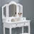 Devhan Make-up Vanity Table and Stool Set-1615348398