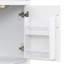 Meuble-lavabo cannelé élégant de 30 po avec lavabo en céramique, boîte simple, pieds en bois massif, portes et tiroir à fermeture en douceur, tablette de porte-132915425-132915426