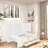 Multi-Functional Daybed with Desk, Shelves, Cabinets and Drawers, Space-Saving Bed Frame with Storage, Reversible Layout, Wood Frame for Bedroom, Apartment, Home Office-112651677-112651678