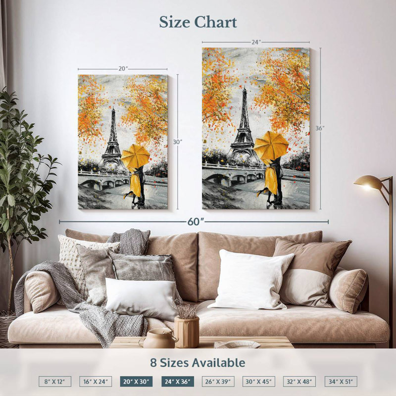 Hardie Paris en automne pop, H 36 po x l 24 po