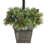Pre-Lit Lamp Post with Greenery and Container