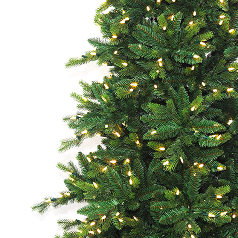 90' H Lighted Artificial Fir Christmas Tree, 3' H