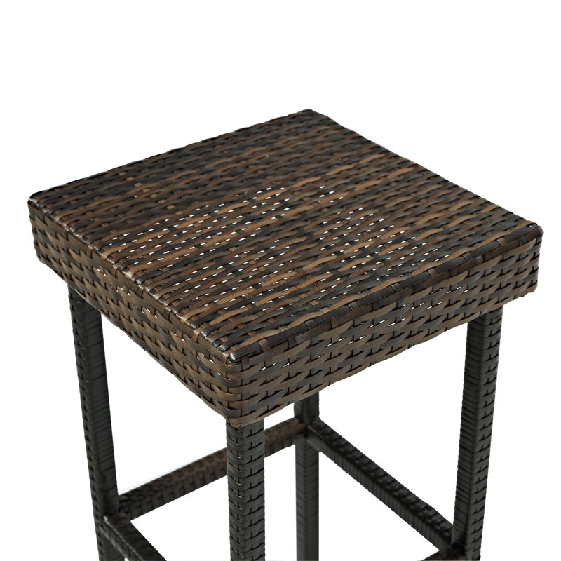 Tabouret de comptoir Vaishal, Gris, Gris, 25"