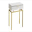 Table d'appoint, table de bout, table de bout, table de chevet, lampe, tiroir de rangement, salon, chambre à coucher