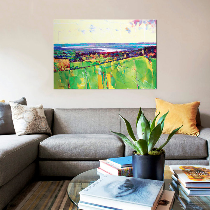 « sabrina i », reproduction de peinture à l’acrylique sur toile tendue, H 12 po x l 18 po x P 1,5 po, Toile tendue