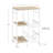 White Wood and Metal Small Kitchen Cart