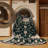 Machine Washable Tabriz Blue Area Rug-628118434
