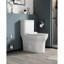 1.1/1.6 Ceramic Toilet, Elongated Bowl, White, Comfortable Height, & Accredited Shape One , Elongated, Comfort Kit