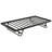 Twin Size Metal Daybed With LED And Adjustable Trundle, Pop Up Trundle-1540802507
