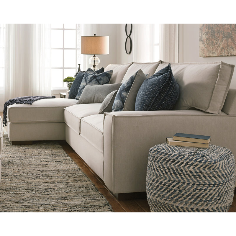 Chevron Pouf