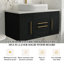 Meuble-lavabo suspendu moderne avec lavabo