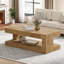 47.24'' Rectangular Coffee Table For Living Room, Farmhouse 2-tier Accent Centre Tea Cocktail Table With Storage-1147652822