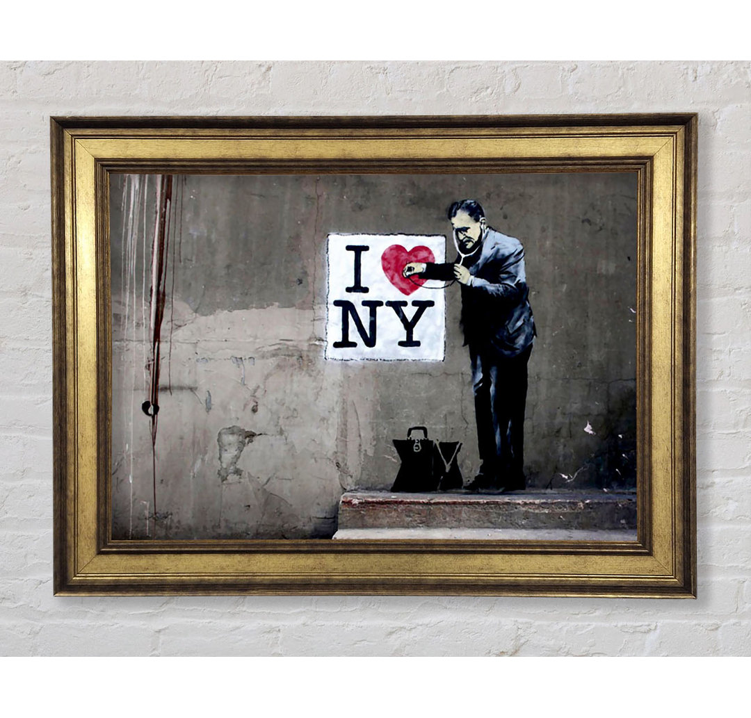 Heart Beat Of New York Gerahmter Druck