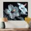 Hibiscus blanc et rose transparent - art mural hibiscus-1207215265-1236775489