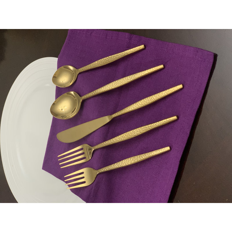 Everly Quinn Stainless Steel Flatware Set