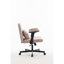 Chaise de bureau Pink Cross avec fonction inclinable - Idéale pour un espace de travail à domicile ou une coiffeuse | Accoudoirs plus larges, roulettes, mécanisme de lecture, design ergonomique, soutien lombaire-1193238258