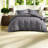 Durable 3-piece Bedding Set, Polyester Comfort, Modern Striped Design For Bedroom