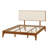 Modern Platform Bed Featuring Upholstered Headboard