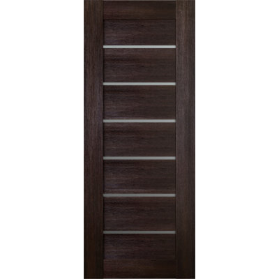 Avon 07-02 Paneled Manufactured Wood and Frosted Glass Interior Door Slab