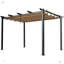 Pavillon de jardin pour terrasse avec grille pare-soleil rétractable Satrles-113769266-100759149