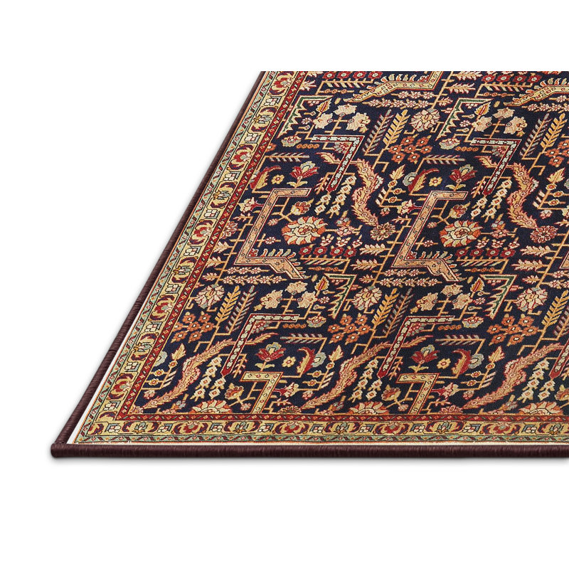Tapis beige Southwestern, Rectangle 5 pi x 7 pi