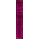 Overdyed One-of-a-Kind 2' 7" X 13' 10" Hand Knotted Area Rug
