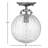 Kaydan 1-Light Dimmable Semi Flush Mount-89140476