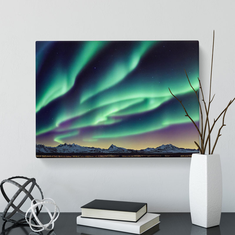 Spirited Northern Lights - Wrapped Canvas, 35cm H x 50cm W x 3cm D