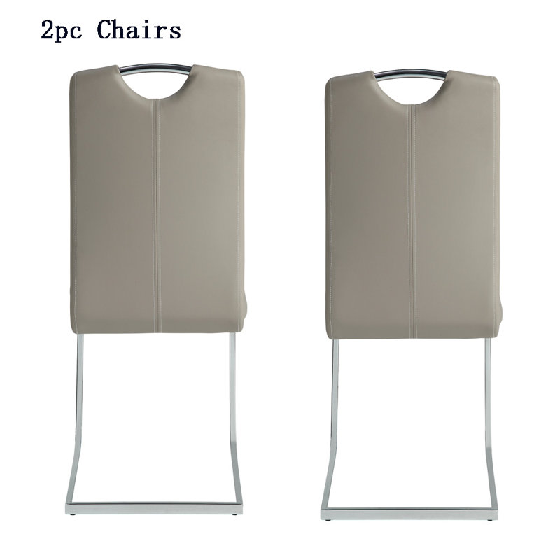 Chaise d'appoint en métal gris Tywone