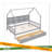 Wooden House Bed With 2 Drawers-796536562-796536560