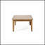 Table basse d'extérieur en bois d'acacia durable de conception rustique et résistante aux intempéries pour une utilisation élégante sur le patio