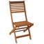 Chaise d'appoint de salle à manger en bois Helmer Meranti