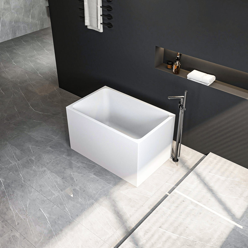Spacious Acrylic Bathtub Gloss White Finish For Relaxation And Elegant Bathroom Design