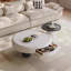 Table basse ronde de style crème moderne