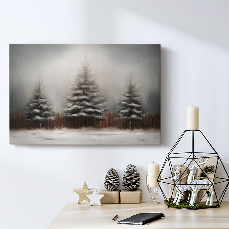 Art des Fêtes de Noël - Toile tendue avec châssis - Série 3-XLII, H 8 po x l 12 po