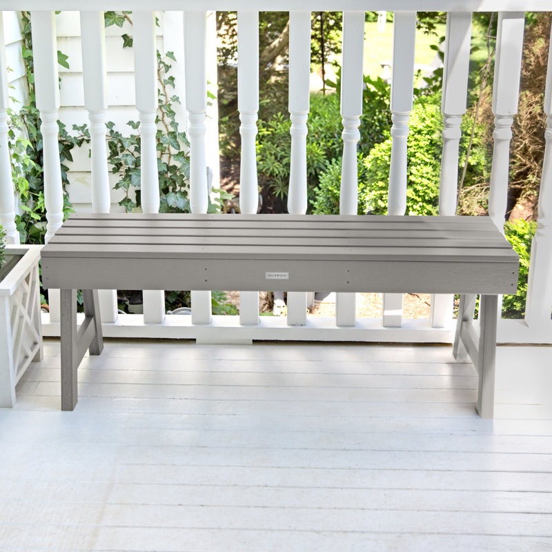Banc de pique-nique en plastique Midwest, Gris havre