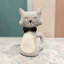 Fabric Cat Decorative Doorstop - Hand Finished Animal Door Stopper, Stylish Fabric Home Door Holder & Home Accessory Décor