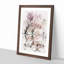 Reflection Of The Pink Blossom Trees Watercolour - Single Picture Frame Painting on MDF-57078431-57078432