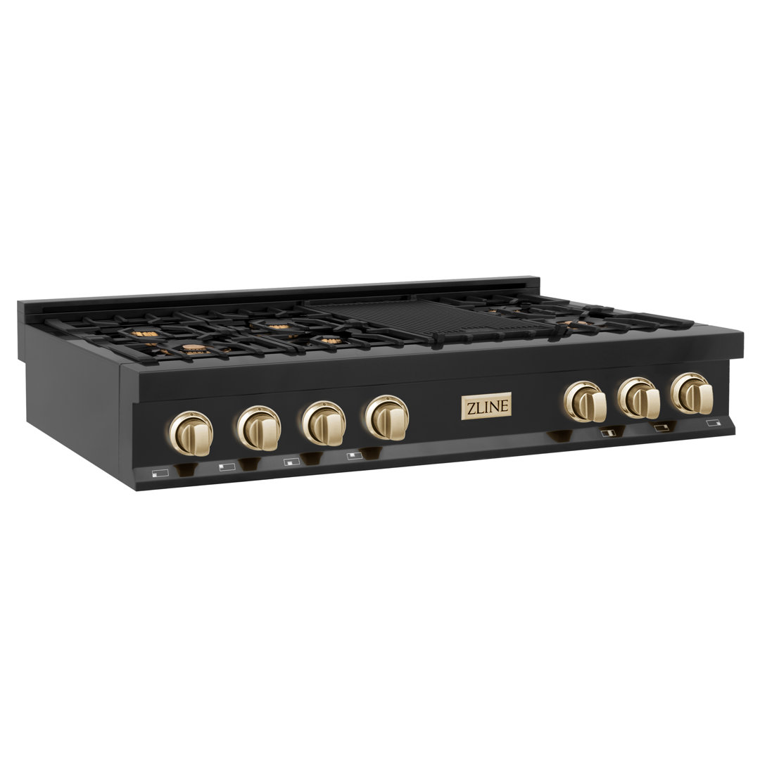 ZLINE Autograph Edition 48 in. Legacy Gas Rangetop with 7 Burners and Porcelain Cooktop ZLINE 