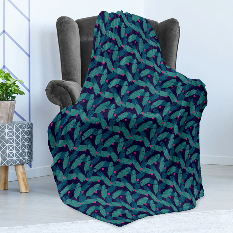 Hand Woven Throw Blanket, 60" W x 80" L
