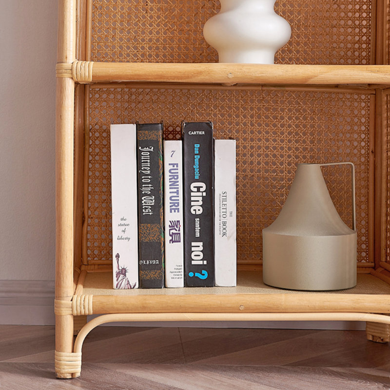 Vitrine moderne et simple en rotin